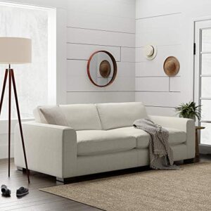 Stone & Beam Amazon Brand Stone Beam Westview Extra Deep Down Filled Couch W, 89" Sofa, Cream