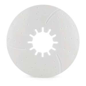 camp'n fifth wheel hitch lube plate - 10" ultra low friction lube disc (white)