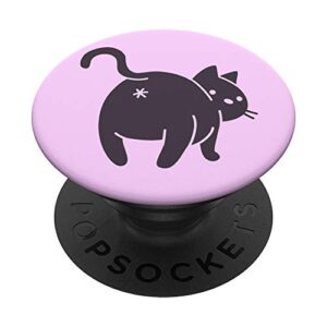 cute cat owner & pink kitten lover popsockets popgrip: swappable grip for phones & tablets