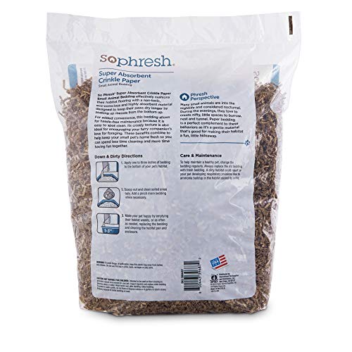 So Phresh Super-Absorbent Recycled Crinkle Paper Small Animal Bedding, 60 Liters