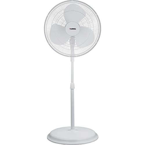 Lorell 00074 Pedestal Fan, 47.3" x 17.8" x 17.8", White