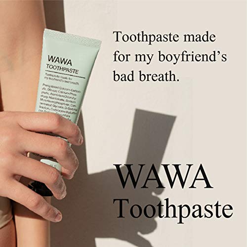 ROROBELL Wawa Toothpaste Made for My Boyfriend's Bad Breath, Sensitive Teeth, Improvement of Gum Problems/Peppermint Flavor/Made with Wasabi I 3.53 fl.oz (3.53 Fl Oz (Pack of 1))