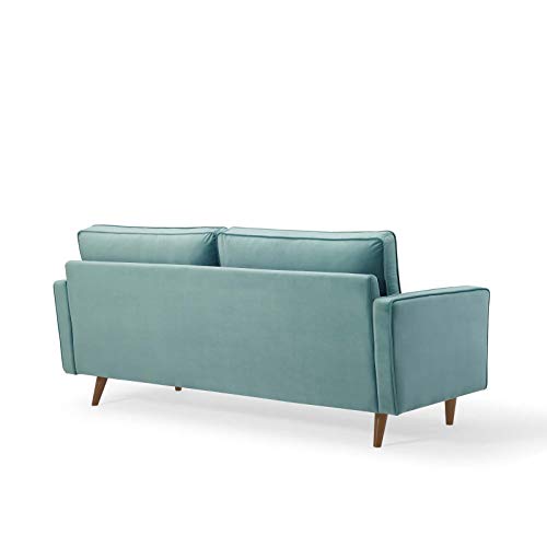 Modway Valour Performance Velvet Upholstered Tufted Sofa, Mint