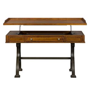 liberty furniture industries arlington house lift top writing desk, brown
