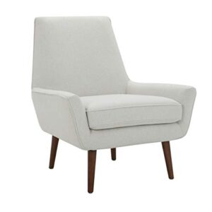 amazon brand – rivet jamie mid-century modern low arm accent chair, 31"w, chalk