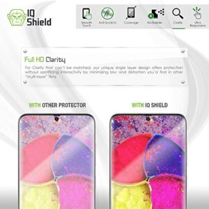 IQShield Screen Protector Compatible with Samsung Galaxy S20 (6.2 inch)(3-Pack)(Case Friendly) Anti-Bubble Clear Film