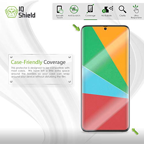 IQShield Screen Protector Compatible with Samsung Galaxy S20 (6.2 inch)(3-Pack)(Case Friendly) Anti-Bubble Clear Film