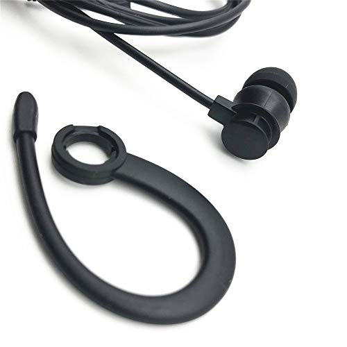 LINHUIPAD Single Side Earphone in-Ear Stereo to Mono Earbuds,3.5mm Plug Ear Hook Earpiece,Compatible Android Smartphones MP3 Players