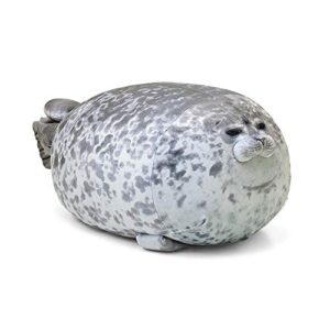 minimin seal pillow, kawaii chubby blob seal plush pillow stuffed cotton plushies animal toy cute ocean pillow (small)