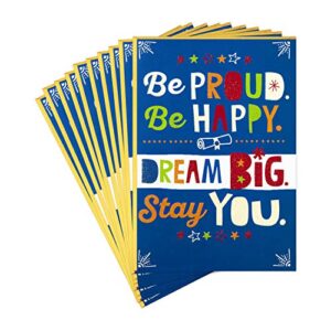 hallmark pack of 10 graduation cards with envelopes (dream big)