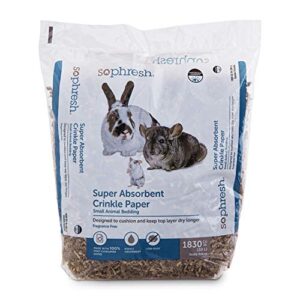 so phresh super-absorbent recycled crinkle paper small animal bedding, 30 liters