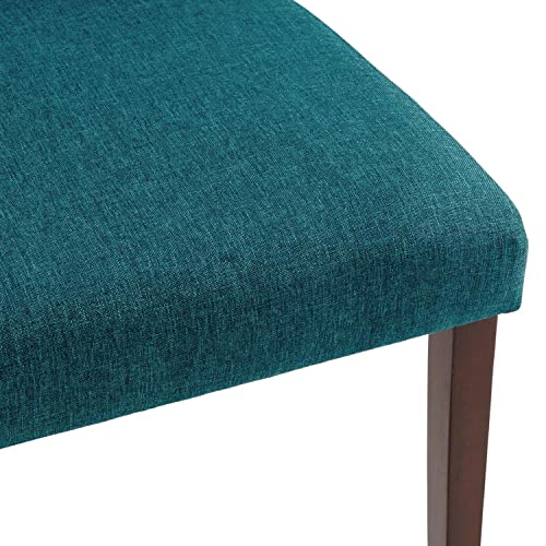 Modway Prosper Upholstered Fabric Dining Side Chair Set of 2, Teal