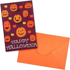 Halloween Greeting Cards with Orange Envelopes, Stickers (4 x 6 In, 36 Pack)