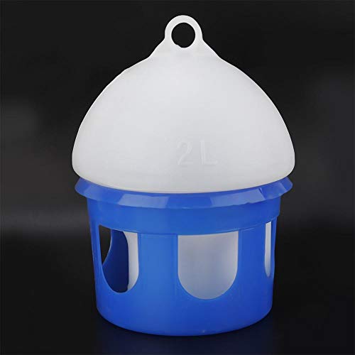 Automatic Large Capacity Bird Pigeon Feeder Water Dispenser Waterer for Pigeon Birds Watering(2L)