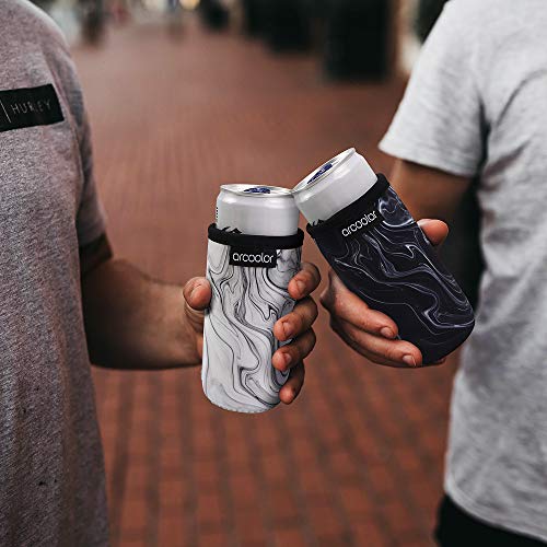 Arcoolor Neoprene Slim Beer Can Cooler for White Claw Turly Sleeves Beer Cooler Bags for 12oz Skinny Energy Drink & Beer