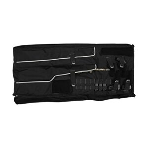 Allen Company Gun Case Hanging Garment, Hanging Closet, Gun Storage System for Closet, Black, Storage for 4 Handguns, 2 Long Guns, 8 Magazines and Extras, Locking Zippers, Black, One Size