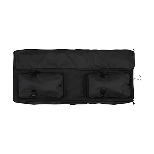 Allen Company Gun Case Hanging Garment, Hanging Closet, Gun Storage System for Closet, Black, Storage for 4 Handguns, 2 Long Guns, 8 Magazines and Extras, Locking Zippers, Black, One Size