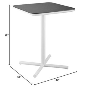 Modway EEI-3575-WHI Raleigh Bar Table, White, 33 x 33 x 42