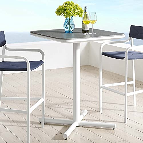 Modway EEI-3575-WHI Raleigh Bar Table, White, 33 x 33 x 42