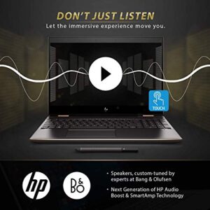 HP Newest Spectre x360 15t Touch AMOLED 10th Gen Intel i7-10510U with Pen, 3 Years McAfee Internet Security, Windows 10 Professional, Warranty, 2-in-1 Laptop PC (16GB, 1TB SSD, Dark Ash)