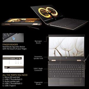 HP Newest Spectre x360 15t Touch AMOLED 10th Gen Intel i7-10510U with Pen, 3 Years McAfee Internet Security, Windows 10 Professional, Warranty, 2-in-1 Laptop PC (16GB, 1TB SSD, Dark Ash)