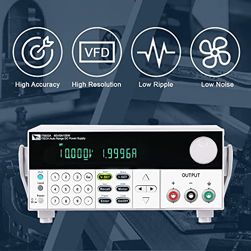 ITECH Programmable DC Power Supply 60V/10A/200W Lab Bench Power Source with RS232/USB Interface and Software IT6932A