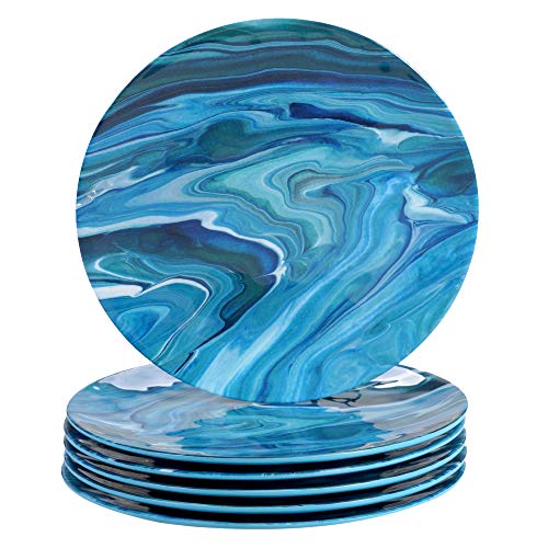 Certified International Fluidity 12 Piece Melamine Dinnerware Set, Service for 4, Multi Colored