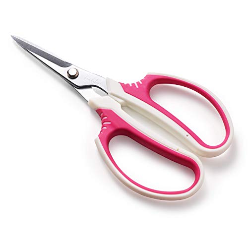 Beaditive Multipurpose Craft Scissors - High-Leverage with Sharp Carbon Steel Blades - Ergonomic Sewing Scissors for Heavy Duty Projects - Office, Scrapbook, Leather Scissors