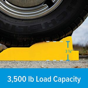 Camco RV Tri-Leveler, 2-Pack with Storage Bag - Raises Your RV Up to 3-7/8" on Any Tire for a More Level Position - Features a 3,500 lb. Load Capacity (44574)