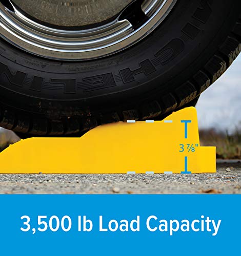 Camco RV Tri-Leveler, 2-Pack with Storage Bag - Raises Your RV Up to 3-7/8" on Any Tire for a More Level Position - Features a 3,500 lb. Load Capacity (44574)