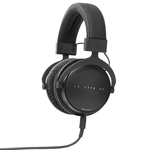 Massdrop x Beyerdynamic DT 177X GO Over-Ear Closed-Back Headphones, 32 Ohms, Detachable Cable, Replaceable Velour & Sheep Skin Ear Pads