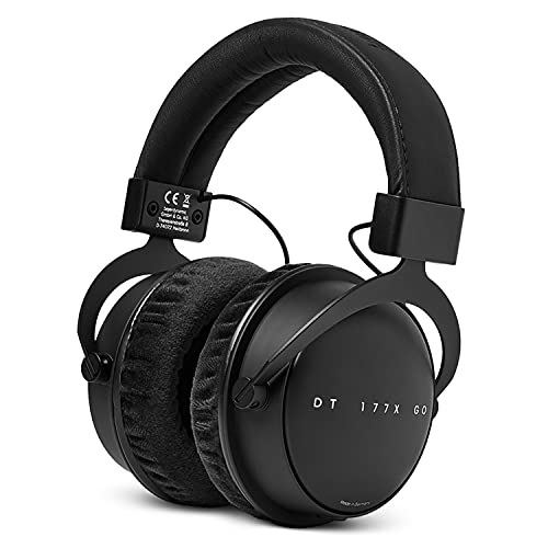 Massdrop x Beyerdynamic DT 177X GO Over-Ear Closed-Back Headphones, 32 Ohms, Detachable Cable, Replaceable Velour & Sheep Skin Ear Pads