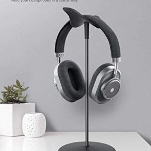 Lamicall Headphone Stand, Desktop Headset Holder - Desk Earphone Stand, for All Headsets Such as Airpods Max, HyperX Gaming Headphones, Beats/Sony/Sennheiser Music Headphones - Black