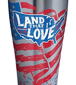 Tervis Land That I Love Triple Walled Insulated Tumbler, 30oz Legacy, Clear and Black Slider Lid