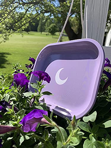 Metal Tray Small Purple Lightweight Tray - Curved Edges and Smooth Surface - 5.5 x 7 inch - Travel