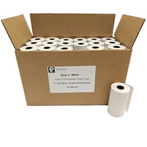 zebra zq520/ql420/rw420 mobile printer thermal paper (36 rolls) - law enforcement e-citation ticket paper - (not labels)