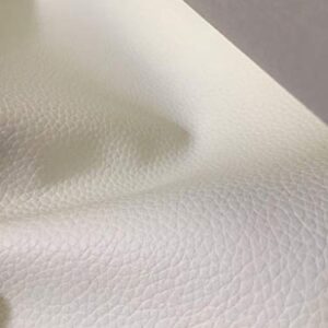 Luvfabrics Cabo Faux Leather Automotive headboard Fashion Upholstery precut Fabric 54" by 36" (White)