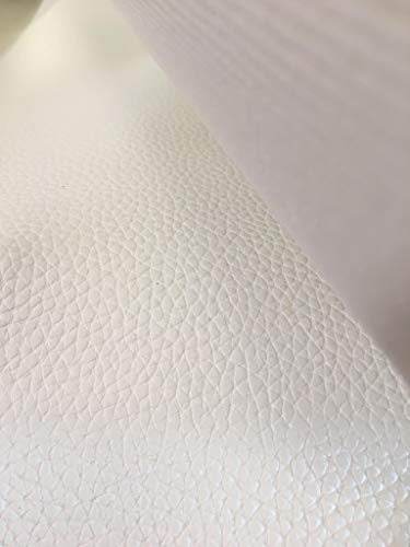 Luvfabrics Cabo Faux Leather Automotive headboard Fashion Upholstery precut Fabric 54" by 36" (White)