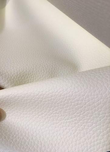 Luvfabrics Cabo Faux Leather Automotive headboard Fashion Upholstery precut Fabric 54" by 36" (White)