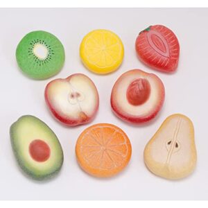 Yellow Door Fruit Sensory Play Stones, Set of 8