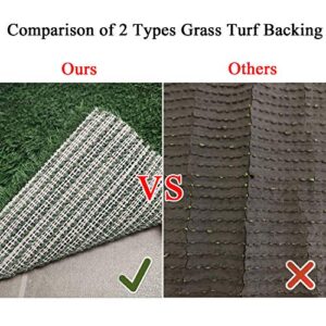 Artificial Dog Grass Pee Pad 20”x 25” 2Pack, Washable Indoor Potty Training Replacement Turf for Puppy, Reusable Realistic Grass for Dogs