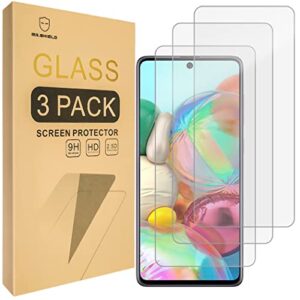 mr.shield [3-pack] designed for samsung galaxy a71 [tempered glass] [japan glass with 9h hardness] screen protector with lifetime replacement