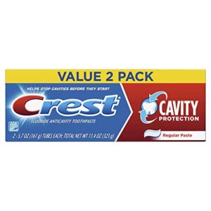 crest cavity protection toothpaste, regular paste, 5.7 oz(pack of 2), 2count