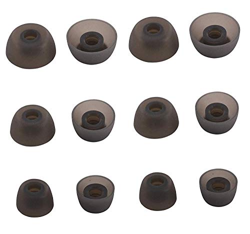 ALXCD Ear Tips Compatible with Jabra Elite 75t Headphone, 6 Pairs Replacement Silicone Tips, Compatible with Jabra Elite 75t/ 65t/ Active/ 7 Pro/ Elite 3/ Elite 4 S/M/L