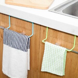 shlutesoy over door tea towel rack bar hanging holder rail organizer bathroom kitchen hanger white