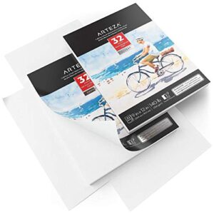 ARTEZA Real Brush Creative Bundle includes: Real Brush Pens, Watercolor Pads and Water Brush Pens, Drawing Art Supplies for Artist, Hobby Painters & Beginners