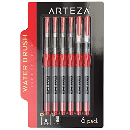 ARTEZA Real Brush Creative Bundle includes: Real Brush Pens, Watercolor Pads and Water Brush Pens, Drawing Art Supplies for Artist, Hobby Painters & Beginners