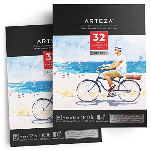 ARTEZA Real Brush Creative Bundle includes: Real Brush Pens, Watercolor Pads and Water Brush Pens, Drawing Art Supplies for Artist, Hobby Painters & Beginners