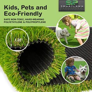 SMARTLAWN PROFESSIONAL Realistic Artificial Grass Rug, 5'X11' Carpets for Indoor and Outdoor Use, 1.25" Pile Height Soft and Lush Natural Looking Synthetic Mats