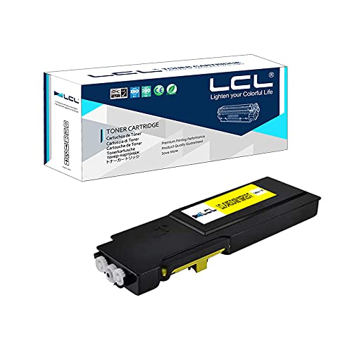 LCL Remanufactured Toner Cartridge Replacement for Xerox C400 C400D C400DN C405 MFP C405DN C405N 106R03513 106R03501 4800Pages C400V C400N C405V (1-Pack Yellow ) Display Non-OEM